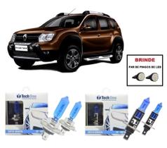 Kit de Lampadas Halogenas Modelo Super Branca Farol Alto/Baixo Renault Duster 2016 a 2020 em Diante
