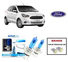 Kit de Lampadas Halogenas Modelo Super Branca para Farol Alto/Baixo para Ford Ka 2013 a 2020 Kit de Lampadas Halogenas Modelo Super Branca para Farol Alto/Baixo para Ford Ka 2013 a 2020