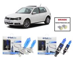 Kit de Lampadas Halogenas Modelo Super Branca para Farol Alto/Baixo Volkswagen Golf G3 G4