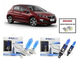 Kit de Lampadas Halogenas Modelo Super Branca para Farol Alto e Baixo com 8500K para Peugeot 308 Kit de Lampadas Halogenas Modelo Super Branca para Farol Alto e Baixo com 8500K para Peugeot 308