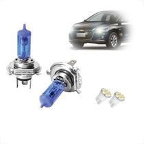 Kit de Lâmpadas Halógenas Super Branca Farol Alto e Baixo H4 Onix 2012 2013 2014 2015 2016