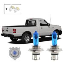 Kit de lâmpadas Halógenas Super Branca farol alto e baixo H4 para Ford Ranger 2005 até 2012