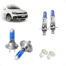 Kit de Lâmpadas Halógenas Super Branca Farol Alto H1 e Baixo H7 para Voyage 2009 2010 2011 2012 2013 2014 2015 2016 Kit de Lâmpadas Halógenas Super Branca Farol Alto H1 e Baixo H7 para Voyage 2009 2010 2011 2012 2013 2014 2015 2016