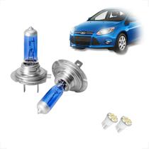 Kit de Lâmpadas Halógenas Super Branca Farol Baixo H7 para Focus de 2004 até 2018