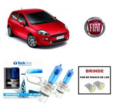 Kit de Lampadas Halogenas Super Branca para Farol Alto e Baixo com 8500K para Fiat Punto Todos