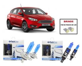 Kit de Lampadas Halogenas Super Branca para Farol Alto e Baixo para Ford Novo Focus ano 2014 a 2020 Kit de Lampadas Halogenas Super Branca para Farol Alto e Baixo para Ford Novo Focus ano 2014 a 2020