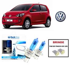 Kit de Lampadas Halogenas Super Branca para Farol Alto e Baixo para Volkswagen Up ano 2014 em Diante