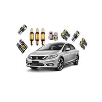 Kit de Lâmpadas Internas CanBus Honda New Civic 2008 2009 Kit de Lâmpadas Internas CanBus Honda New Civic 2008 2009