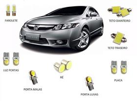 Kit de Lâmpadas LED COB para Honda New Civic 2007 a 2013