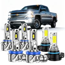 Kit de lâmpadas LED Marsauto 9005 H11 5202 para Chevy, 6 unidades Kit de lâmpadas LED Marsauto 9005 H11 5202 para Chevy, 6 unidades
