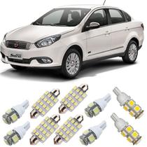 Kit de Lâmpadas LED para Fiat Grand Siena - 12V, Alta Luminosidade, Baixo Consumo Kit de Lâmpadas LED para Fiat Grand Siena - 12V, Alta Luminosidade, Baixo Consumo