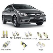 Kit de Lâmpadas LED para Honda New Civic 2014 a 2016 Kit de Lâmpadas LED para Honda New Civic 2014 a 2016