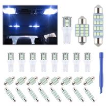 Kit de lâmpadas LED para interior de carro iFunyLED 24 unidades 194 T10 DE3175 578 Kit de lâmpadas LED para interior de carro iFunyLED 24 unidades 194 T10 DE3175 578
