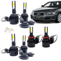Kit de Lâmpadas Led Tech One 8000k Azulado Farol Alto Baixo e Milha Audi A3 2009 2010 2011 2012 2013 Kit de Lâmpadas Led Tech One 8000k Azulado Farol Alto Baixo e Milha Audi A3 2009 2010 2011 2012 2013