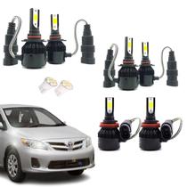 Kit de Lâmpadas Led Tech One 8000k Azulado Farol Alto Baixo e Milha Corolla 2008 2009 2010 2011 2012 2013 Kit de Lâmpadas Led Tech One 8000k Azulado Farol Alto Baixo e Milha Corolla 2008 2009 2010 2011 2012 2013