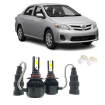 Kit de Lâmpadas Led Tech One 8000k Azulado Farol Alto Corolla 2008 2009 2010 2011 2012 2013