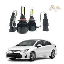 Kit de Lâmpadas Led Tech One 8000k Azulado Farol Alto Corolla 2015 2016 2017 2018 2019 2020