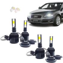 Kit de Lâmpadas Led Tech One 8000k Azulado Farol Alto e Baixo Audi A3 2009 2010 2011 2012 2013