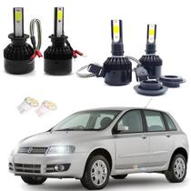 Kit de Lampadas Led Tech One 8000k Azulado Farol Alto e Baixo Stilo 2005 2006 2007 2008 2009 2010 2011 2012 2013