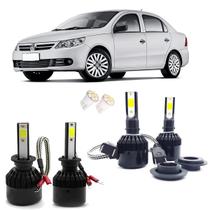 Kit de Lâmpadas Led Tech One 8000k Azulado Farol Alto e Baixo Voyage 2009 2010 2011 2012 2013 2014