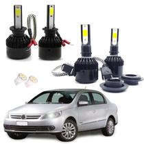 Kit de Lampadas Led Tech One 8000k Azulado Farol Alto e Baixo Voyage G6 2015 2016 Kit de Lampadas Led Tech One 8000k Azulado Farol Alto e Baixo Voyage G6 2015 2016