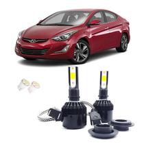 Kit de Lampadas Led Tech One 8000k Azulado Farol Alto Elantra 2011 2012 2013 2014