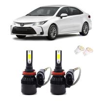 Kit de Lâmpadas Led Tech One 8000k Azulado Farol Baixo Corolla 2015 2016 2017 2018 2019 2020