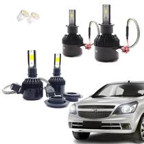 Kit de Lâmpadas Led Tech One 8000k Azulado Farol Baixo e Milha Agile 2010 2011 Kit de Lâmpadas Led Tech One 8000k Azulado Farol Baixo e Milha Agile 2010 2011