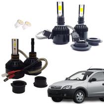 Kit de Lâmpadas Led Tech One 8000k Azulado Farol Baixo e Milha Montana 2004 2005 2006 2007 2008 2009 2010 até 2013