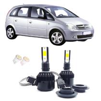 Kit de Lâmpadas Led Tech One 8000k Azulado Farol Baixo Meriva 2004 2005 2006 2007 2008 2009 2010 até 2020