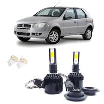 Kit de Lâmpadas Led Tech One 8000k Azulado Farol Baixo Palio 2012 2013 2014