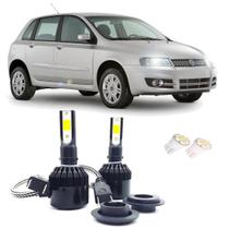 Kit de Lampadas Led Tech One 8000k Azulado Farol Baixo Stilo 2005 2006 2007 2008 2009 2010 2011 2012 2013