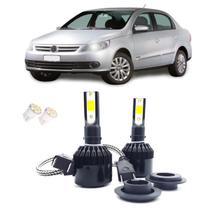 Kit de Lampadas Led Tech One 8000k Azulado Farol Baixo Voyage G6 2015 2016