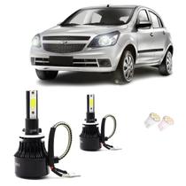 Kit de Lâmpadas Led Tech One 8000k Azulado Farol de Milha Agile 2012 2013 2014