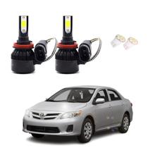 Kit de Lâmpadas Led Tech One 8000k Azulado Farol de Milha Corolla 2008 2009 2010 2011 2012 2013