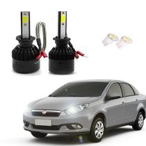 Kit de Lâmpadas Led Tech One 8000k Azulado Farol de Milha Grand Siena 2013 2014 2015 2016 2017