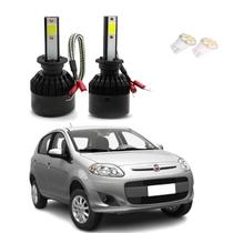 Kit de Lâmpadas Led Tech One 8000k Azulado Farol de Milha Palio 2012 2013 2014