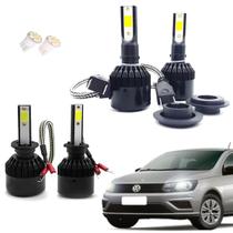 Kit de Lâmpadas Led Tech One 8000k Azulado Farol Duplo Alto e Baixo Gol G3 2000 2001 2002 2003 2004 2005
