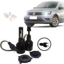 Kit de Lâmpadas Led Tech One 8000k Azulado Farol Simples Alto e Baixo Gol G3 2000 2001 2002 2003 2004 2005