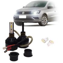 Kit de Lâmpadas Led Tech One 8000k Azulado Farol Simples Milha Gol G3 2000 2001 2002 2003 2004 2005