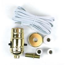 Kit de lámpara Jandorf 60131 con acabado en latón y adaptadores para botellas Kit de lámpara Jandorf 60131 con acabado en latón y adaptadores para botellas