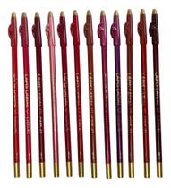 Kit De Lapis Delineador Colorido Labial 12 Und Pink 21