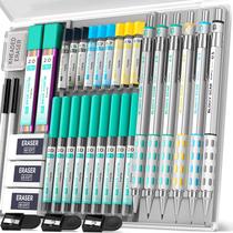 Kit de Lápis Mecânico Nicpro Blocky Gear 36 Peças para Desenho