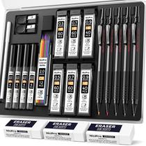 Kit de Lápis Mecânicos Nicpro 22 Peças, Metal para Desenho Técnico, 0,52 mm Kit de Lápis Mecânicos Nicpro 22 Peças, Metal para Desenho Técnico, 0,52 mm