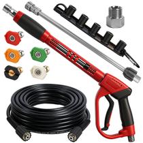 Kit de Lavadora de Alta Pressão Hourleey com Mangueira de 9,1 m e 3600 PSI, 5 Bicos Kit de Lavadora de Alta Pressão Hourleey com Mangueira de 9,1 m e 3600 PSI, 5 Bicos