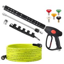 Kit de lavadora de alta pressão M MINGLE Mangueira de 7,6 m com 5 bicos Kit de lavadora de alta pressão M MINGLE Mangueira de 7,6 m com 5 bicos