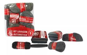 Kit De Lavagem Automotiva 9 Pecas Sigma Kit De Lavagem Automotiva 9 Pecas Sigma