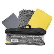 Kit de lavagem automotiva com 3 peças