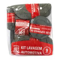 Kit de lavagem automotiva com 9 peças