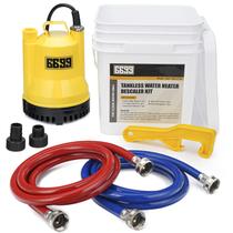 Kit de lavagem de aquecedor de água sem tanque 6699 com bomba submersível